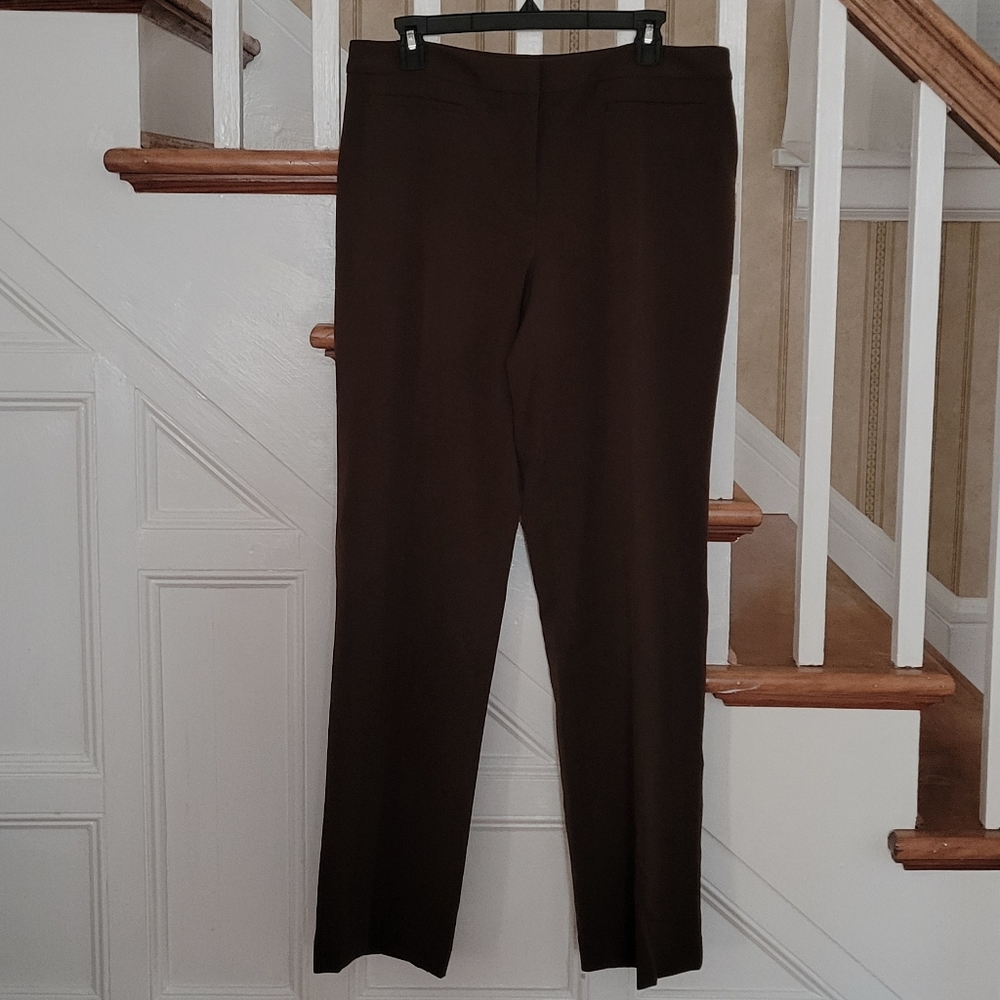 MAC & JAC Audra Brown Trouser Leg Slacks Pants Size 12